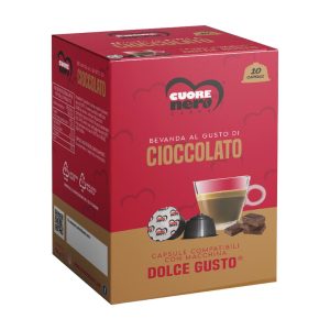 Confezione da 10 Capsule compatibili Dolce Gusto Aromatizzato al Cioccolato