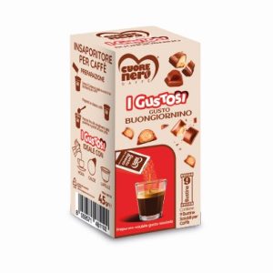 I Gustosi 9 Bustine BUONGIORNINO preparato solubile per Caffè al gusto Nocciola 45gr