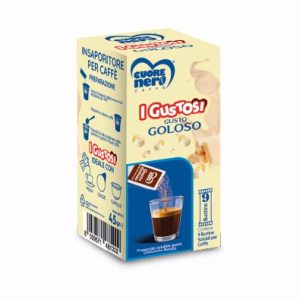 I Gustosi 9 Bustine GOLOSO preparato solubile per Caffè gusto Cioccolato Bianco 45gr