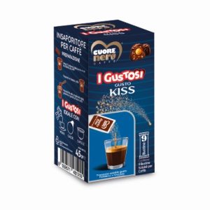 I Gustosi 9 Bustine KISS preparato solubile per Caffè gusto Fondente e Nocciola 45gr